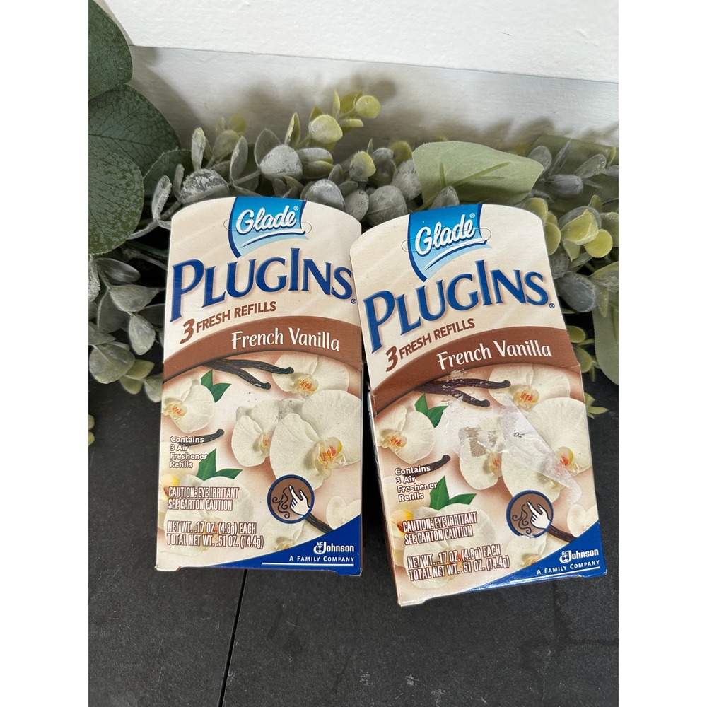 Glade PlugIns Refill French Vanilla 5 total air fresheners .17‎ oz each